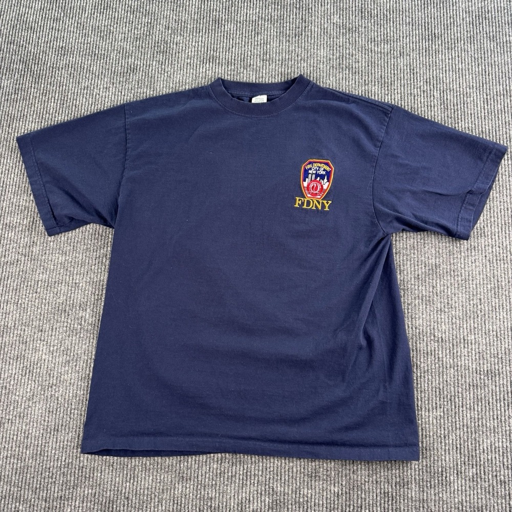 Vintage FDNY Shirt Men Extra Large New York Fire Department Embroidered Logo USA
